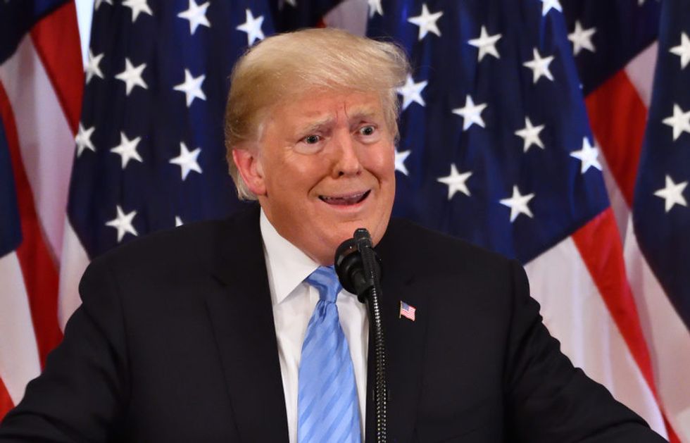 WATCH: Trump laughs about locking up George Soros moments after calling for national unity