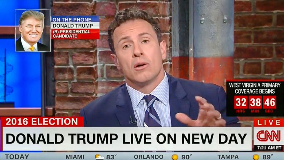 CNN host pleads with Trump for more phone interviews after on-air tantrum about 'misreporting'