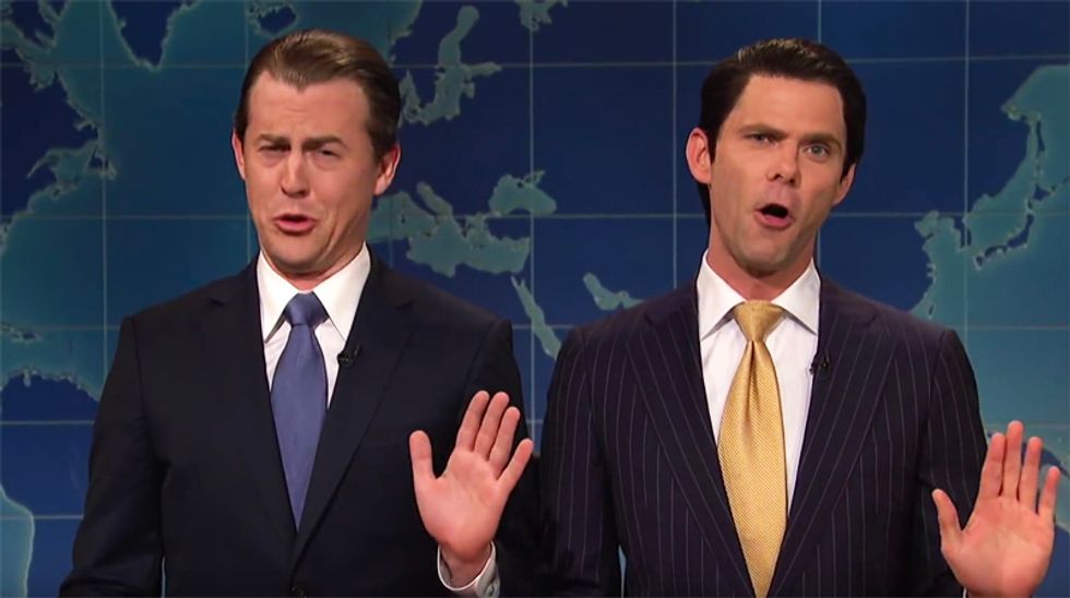 Trump brothers return to SNL to explain away bombshell NYT report labeling them tax cheats