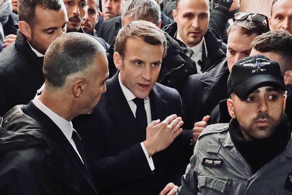 Macron loses cool with Israeli security in 'Chirac moment'