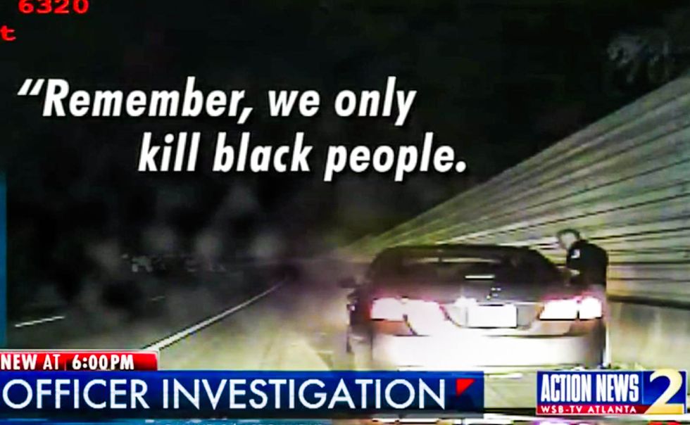 'We only kill black people': Georgia cop caught on video reassuring nervous white woman during traffic stop