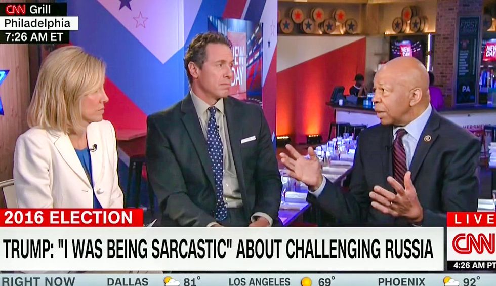 'Stop excusing him': Elijah Cummings derails CNN interview for 'ridiculous' Trump double standard