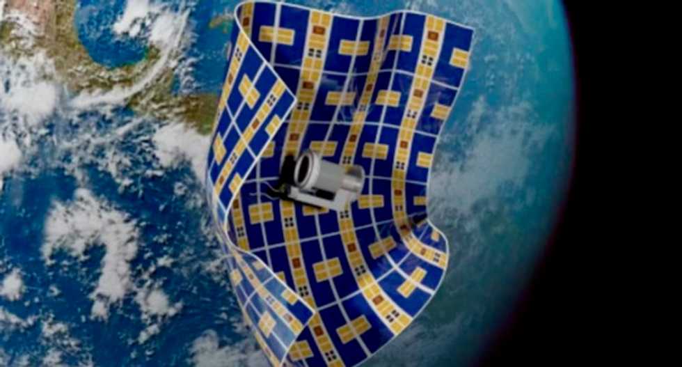 This spacecraft is thinner than a human hair and can capture space debris