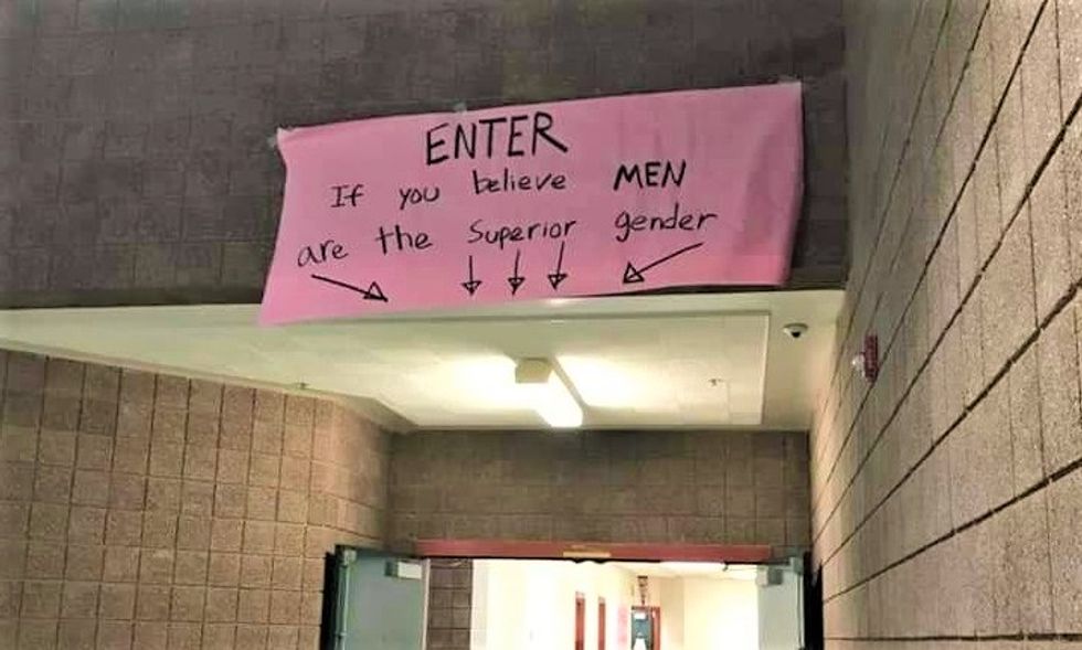 Utah public high school's 'Men's Week' event implodes after sexist posters declare men 'superior' to women