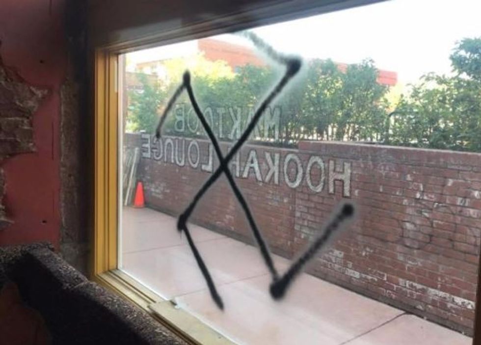 'Get out': Arab-owned business hit with arson attacks and defaced with swastikas in Arizona