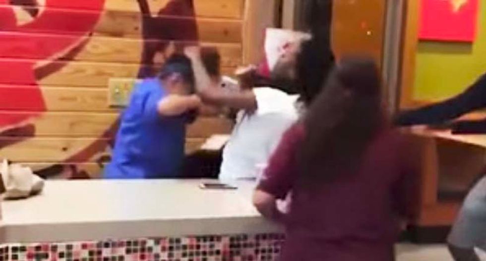 WATCH: Texas Popeye's employees brawl with customers after pregnant manager assaulted