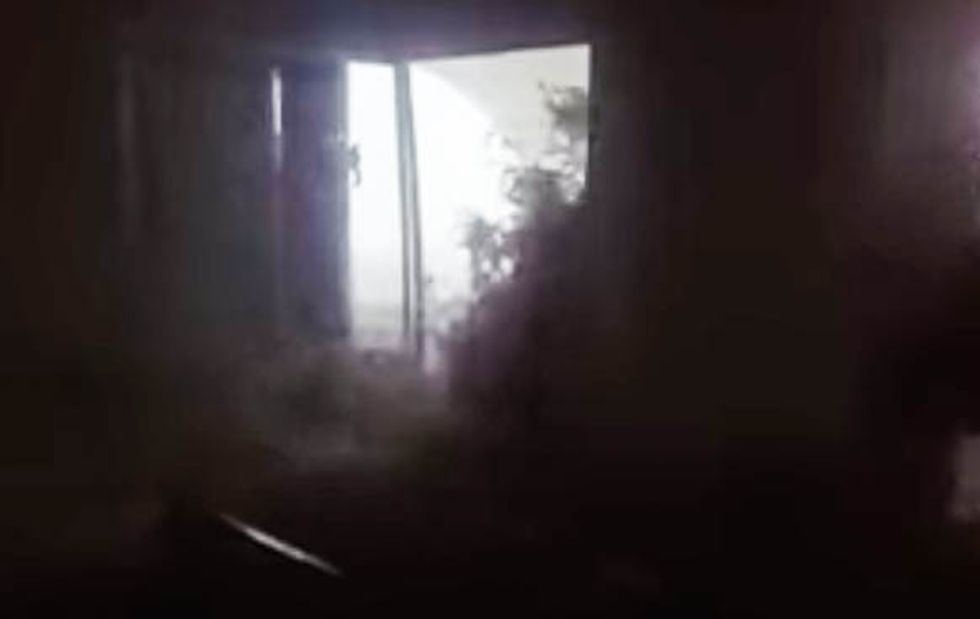 WATCH: Waves surge through Caribbean home being flooded by Hurricane Irma
