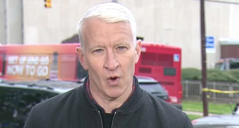 CNN's Anderson Cooper gets emotional over White House response to synagogue shooting