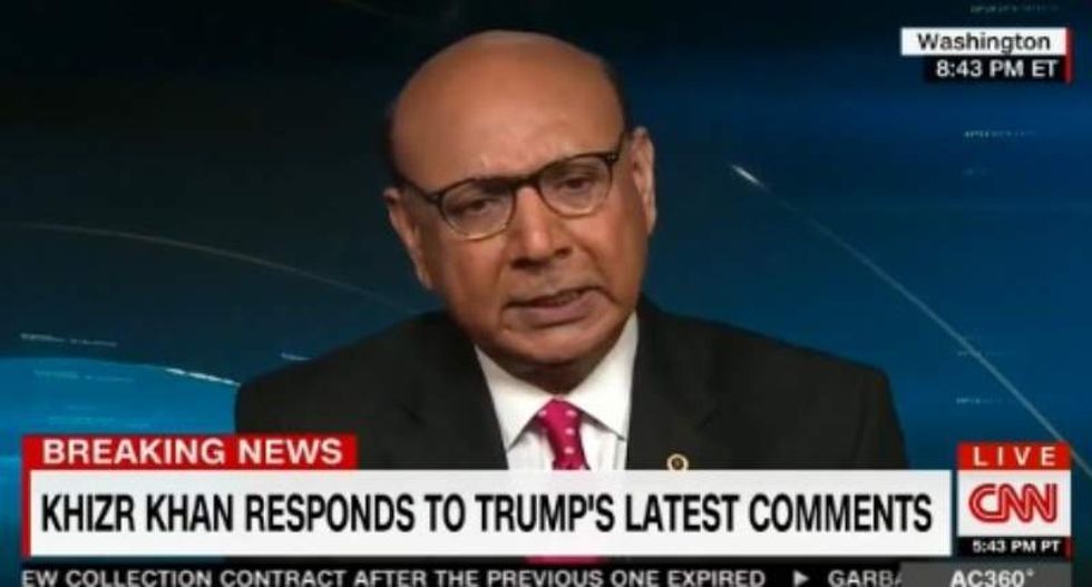 'You dodged the draft': Khizr Khan slams Trump for taking Purple Heart -- then bragging about it