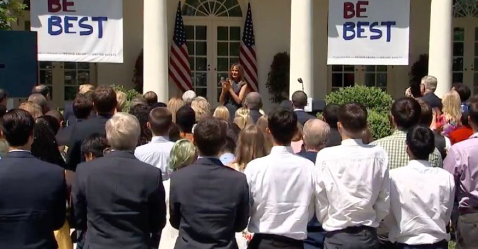 ‘She’s trolling us’: Melania Trump mocked for speech calling for ‘kindness, compassion and respect’