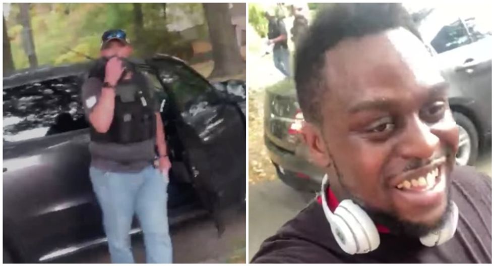 Black man stopped by alleged ICE agents while jogging in his own neighborhood