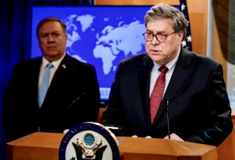 Trump launches rare attack on loyal aides Mike Pompeo and Bill Barr