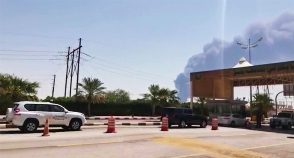 Drones hit Saudi Aramco plants, disrupting oil flow