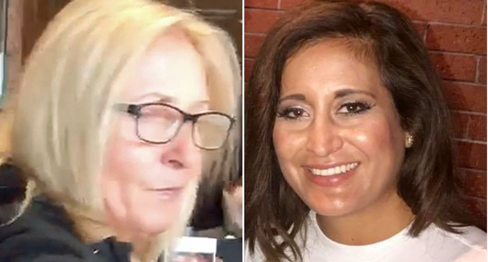 Community rallies around a 'proud American' Latina after a racist white woman tells her minorities will be 'wiped out'