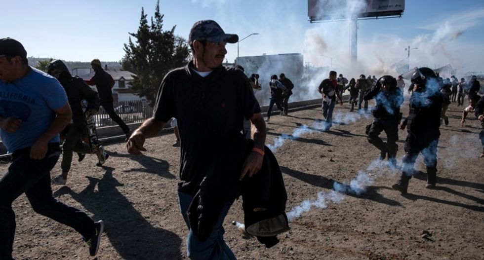 Trump supporters think photo of children being tear-gassed was a 'staged' false flag