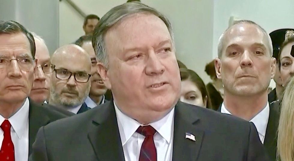 CNN panel shreds 'smirky and jerky' Mike Pompeo for lecturing Senators about Saudi Arabia -- and predicts major blowback
