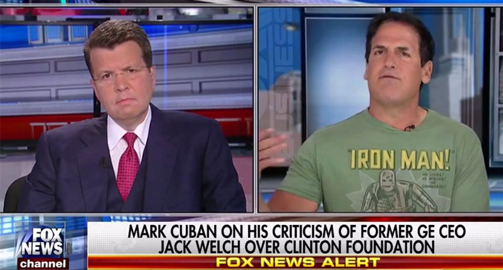 Mark Cuban flattens Fox host over Clinton speaking fees: Reagan was paid $1 million one speech