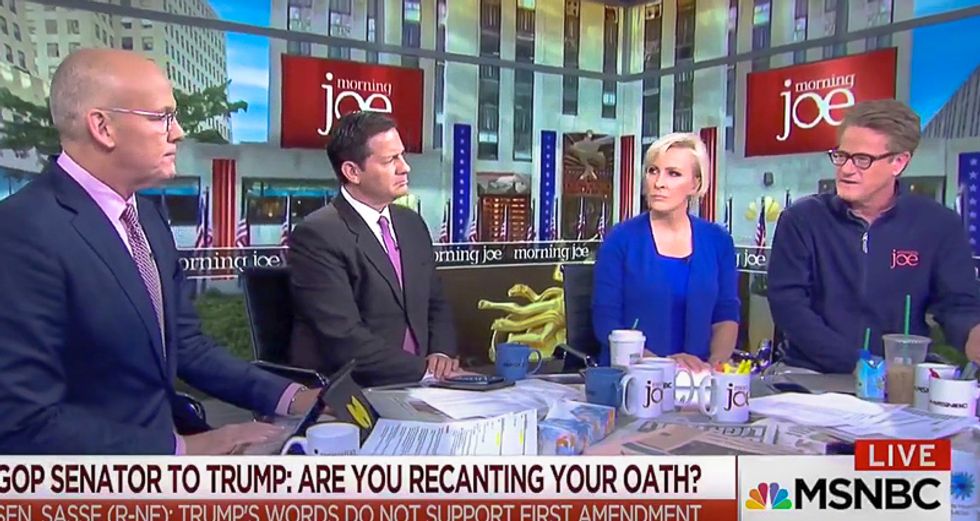 Morning Joe erupts in laughter at Trump pulling NBC's non-existent license: 'Only a moron would think that'