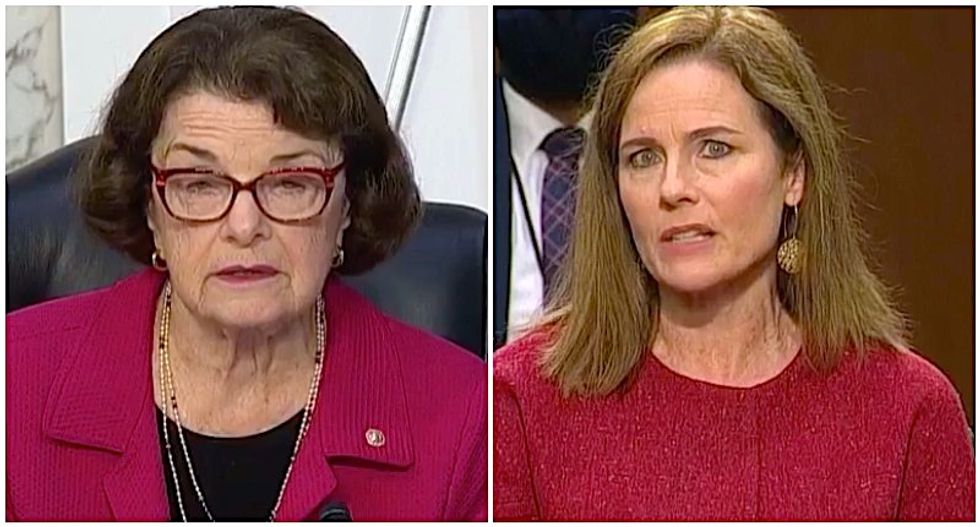 WATCH: Amy Coney Barrett repeatedly refuses to say whether she believes Roe v Wade properly decided
