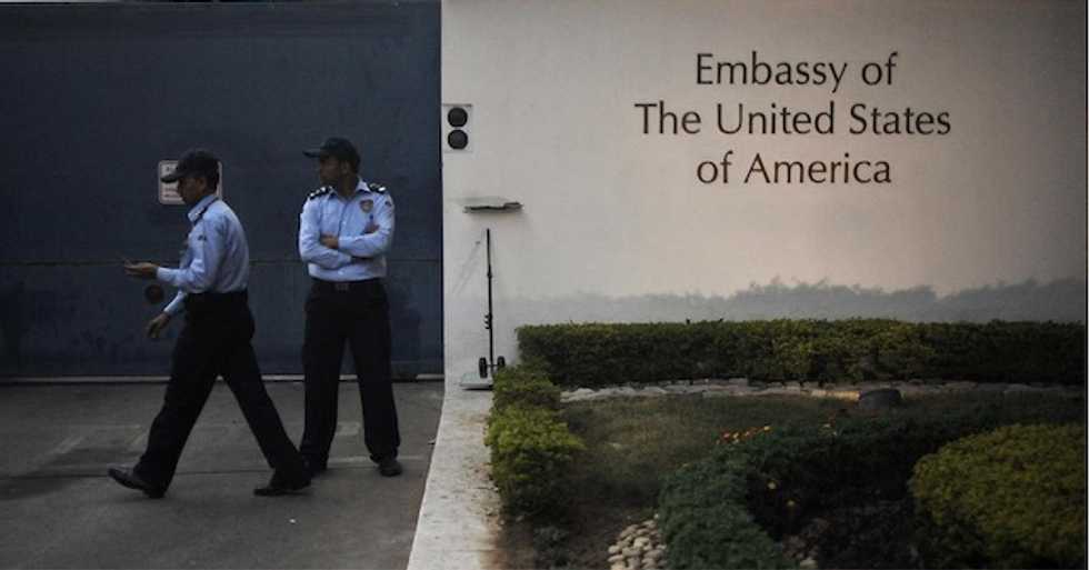 Man charged with raping five-year-old girl at US embassy in Delhi