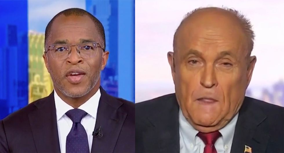 WATCH: Rudy Giuliani snaps at MSNBC's Capehart when cornered on meetings with Russian spy