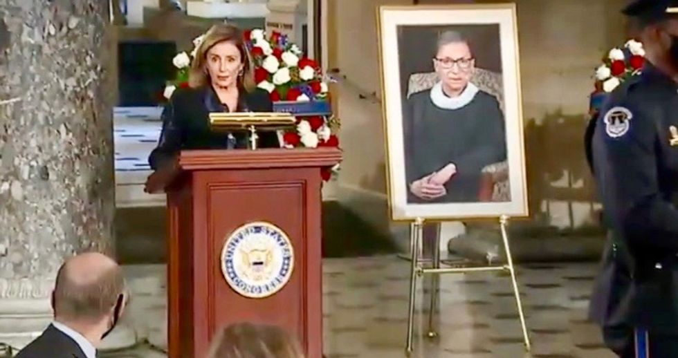 Top Republicans McConnell and McCarthy not present for Ruth Bader Ginsburg ceremony