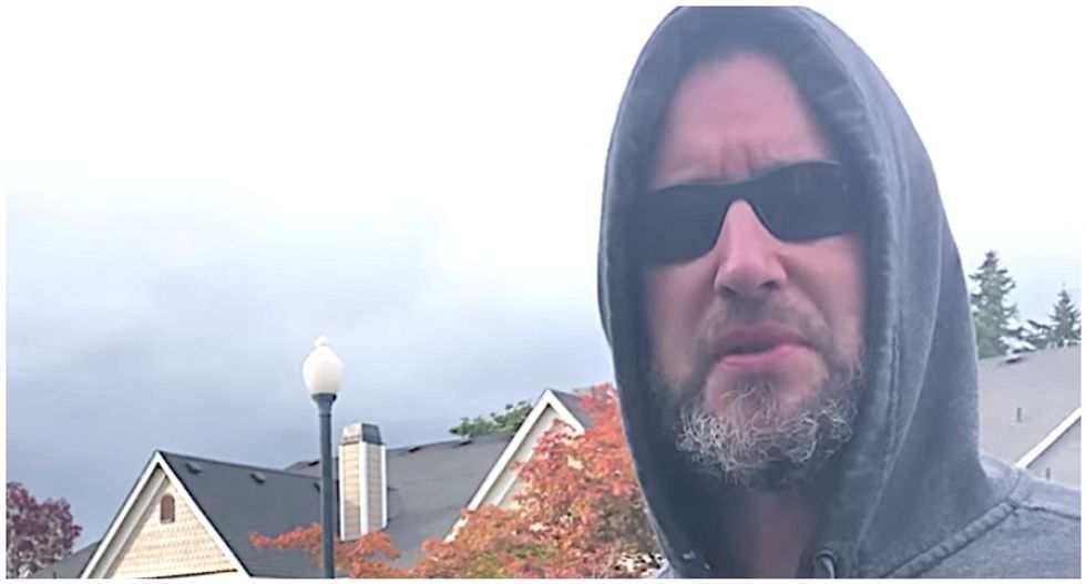 Trump voter rants about Amy Coney Barrett and ‘Nazi masks’ in awkward meltdown over Black Lives Matter flyer