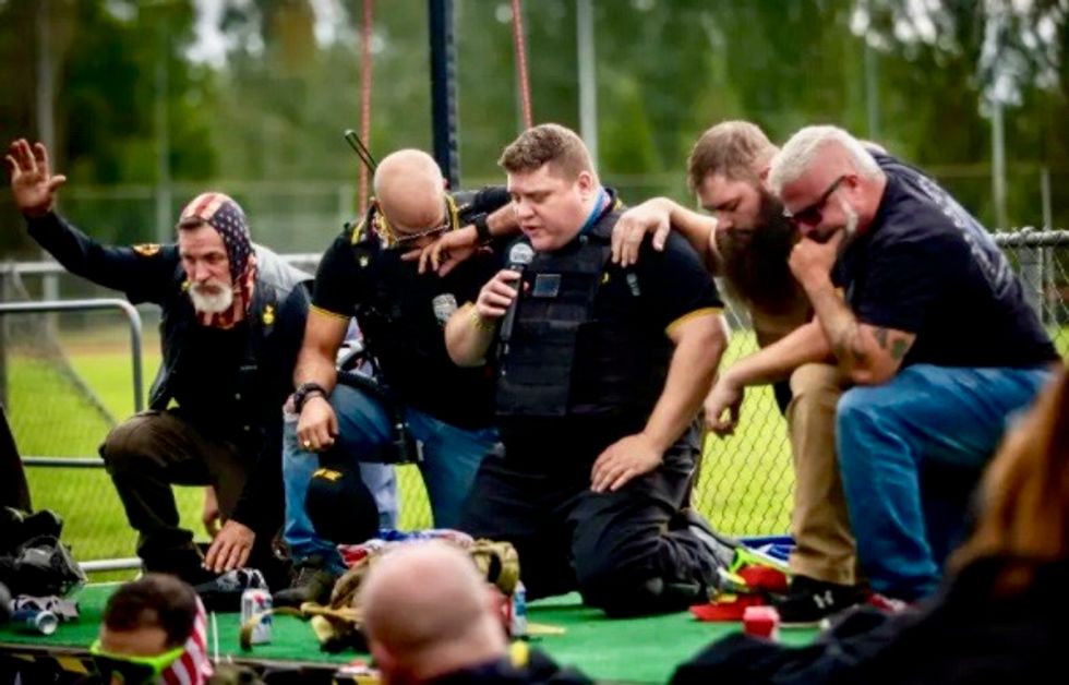 Outrage over Trump 'shoutout' to far-right militia