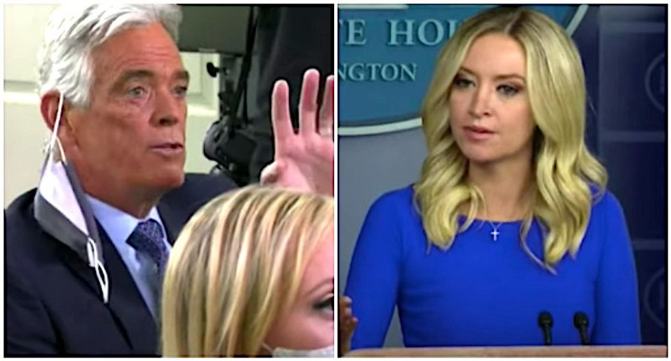 WATCH: Kayleigh McEnany rages at Fox News reporter for repeatedly asking the White House to condemn white supremacists