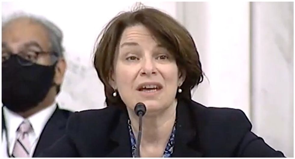 ‘Absolutely not normal’: Senator Klobuchar slams her GOP colleagues for trying to ram through Trump’s Supreme Court nominee