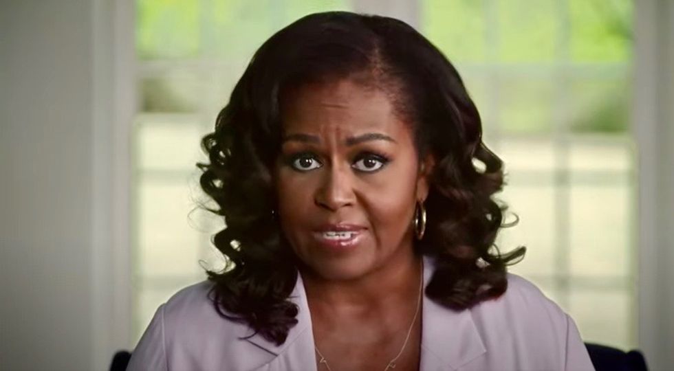 Michelle Obama brands Trump 'racist' in scalding video