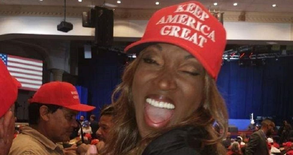 Woman who nodded behind Trump at town hall ran as Trump-loving candidate in 2018