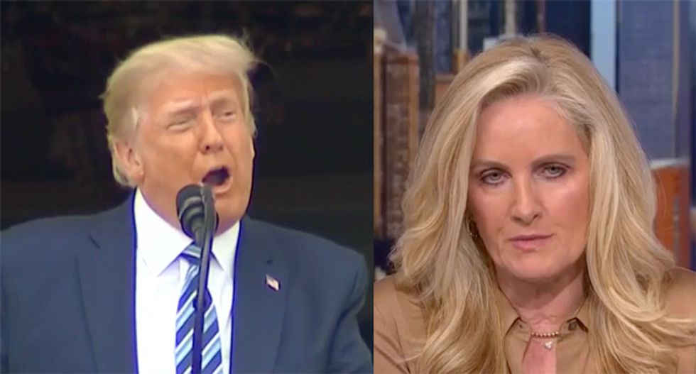 WATCH: MSNBC abruptly cuts away from Trump's South Lawn rally after a string of lies and smears