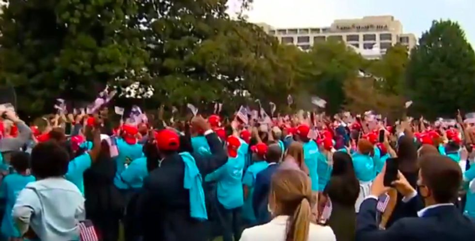 'COVchella' at the White House: Tiny crowd shows up for Trump's COVID-19 rally