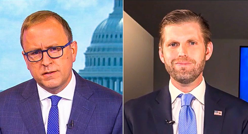 'Obviously not true': Eric Trump gets shot down on ABC after claiming 'vaccine' cured Trump of COVID