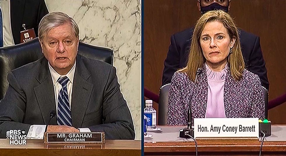 Lindsey Graham references 'good old days of segregation' at Amy Coney Barrett hearing