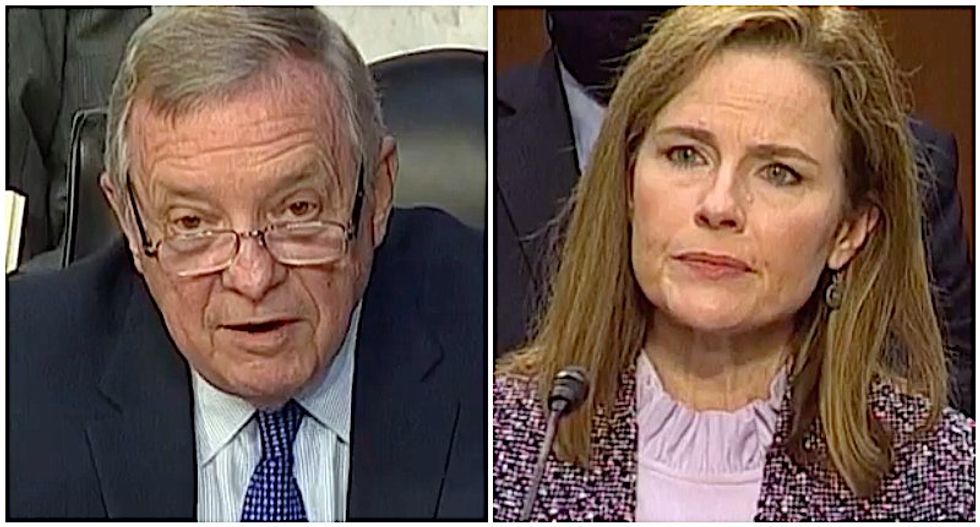 WATCH: Dick Durbin exposes the double standard in Barrett's refusal to address election delay