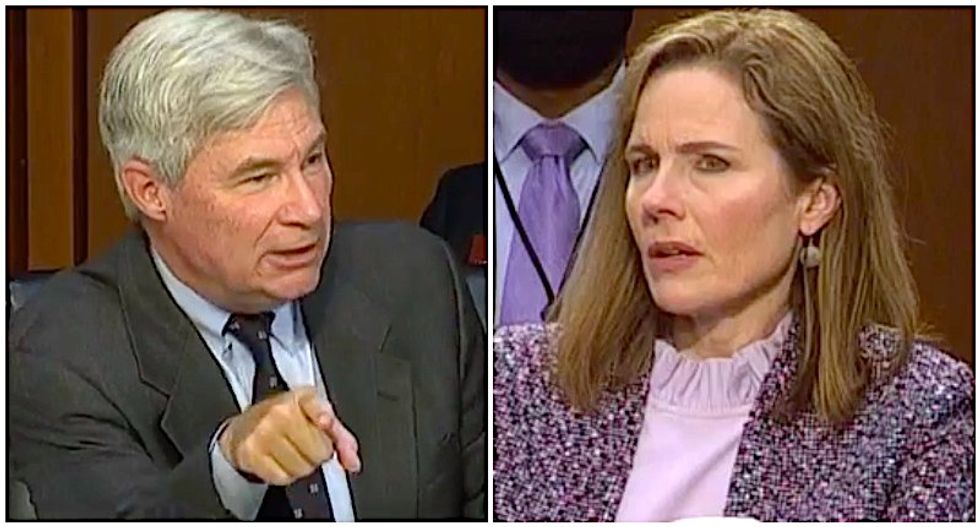 WATCH: Sheldon Whitehouse continues to expose the shadowy right-wing network that handpicked Amy Barrett