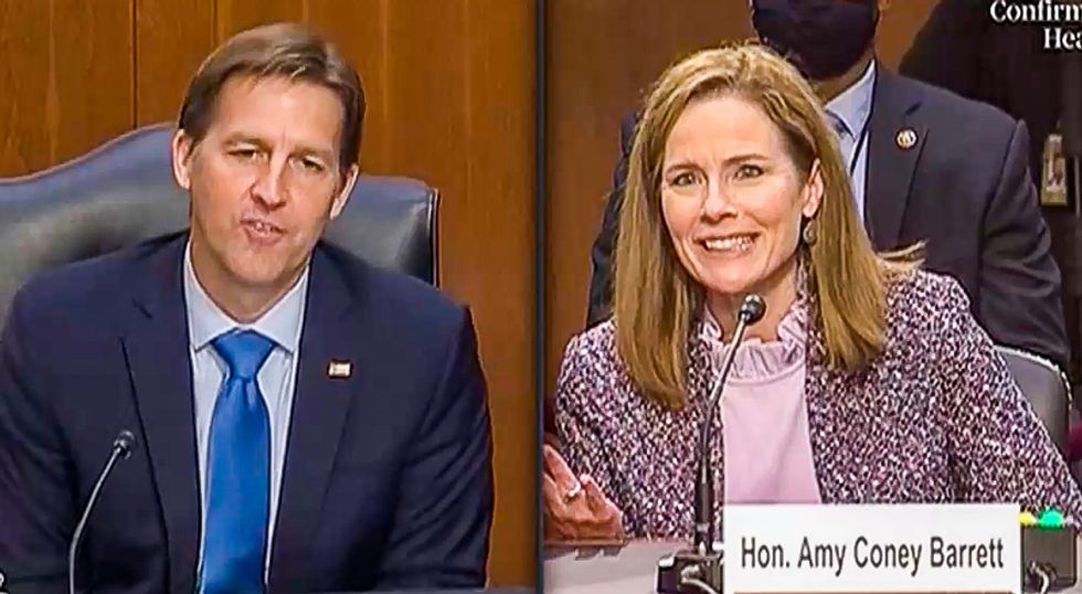 'What am I missing?': Amy Coney Barrett unable to name five freedoms in First Amendment