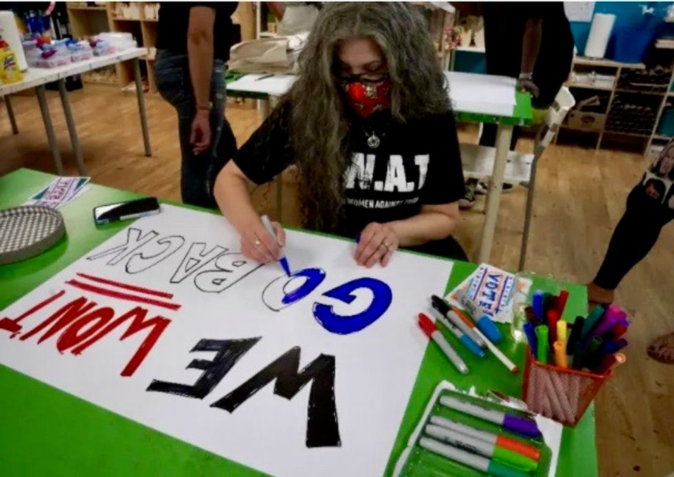 Meet the suburban women aiming to S.W.A.T. away Donald Trump