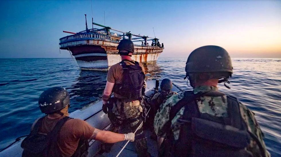 US sailors helped Iran-flagged vessel in distress: coalition