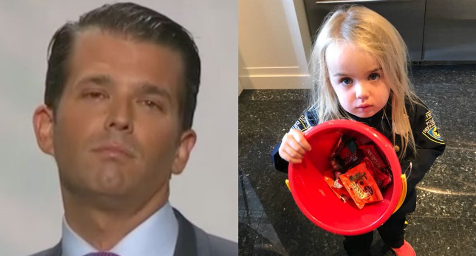 Internet slams Don Jr. for threatening to steal candy from his own daughter to teach her 'socialism'