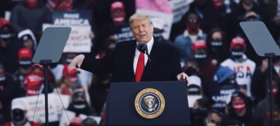 From 'twelve more years!' to 'lock her up!' Trump whips proto-fascist Michigan crowd into frenzy