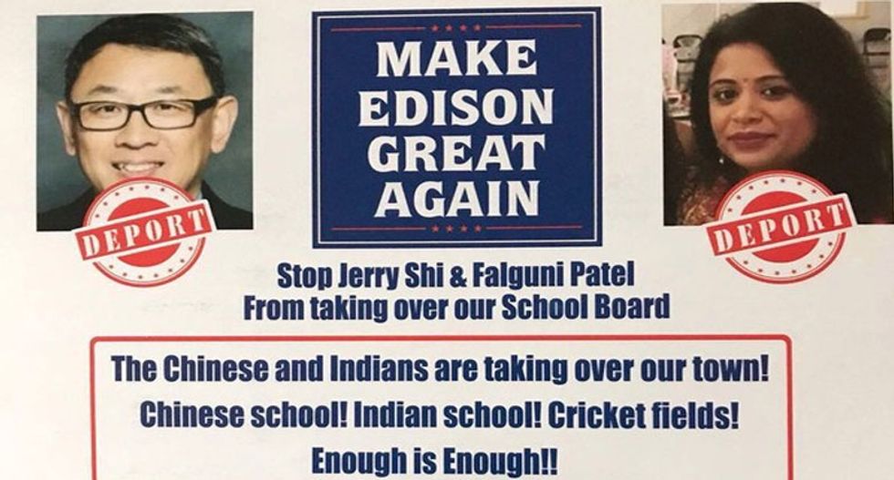 Candidates targeted in racist 'Make Edison Great Again' mailers win election