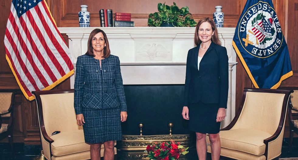 ‘Kiss your seat goodbye’: Embattled GOP senator burned to the ground for backing Amy Coney Barrett