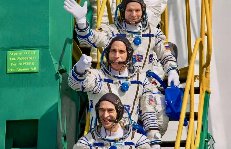 Three-man crew return to Earth from International Space Station