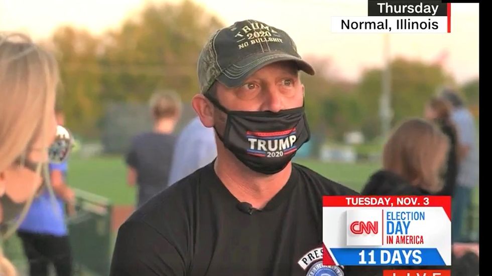 WATCH: Trump supporter gets tied up in knots defending president's $750 income tax payments