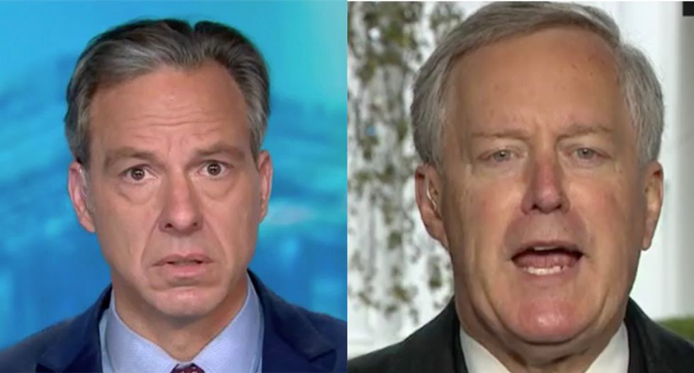 CNN's Tapper fires back at White House's Meadows for personal attack about mask-wearing