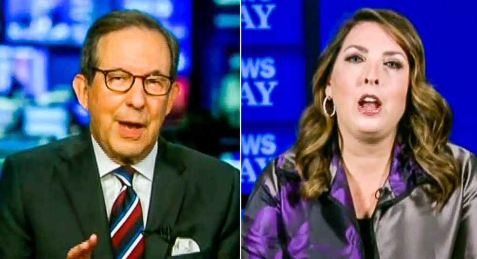 Chris Wallace battles GOP chairwoman over laptop smear: 'Do you have any proof Joe Biden took one penny?'