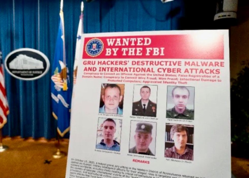 US charges six Russian military intelligence officers with cyberattacks